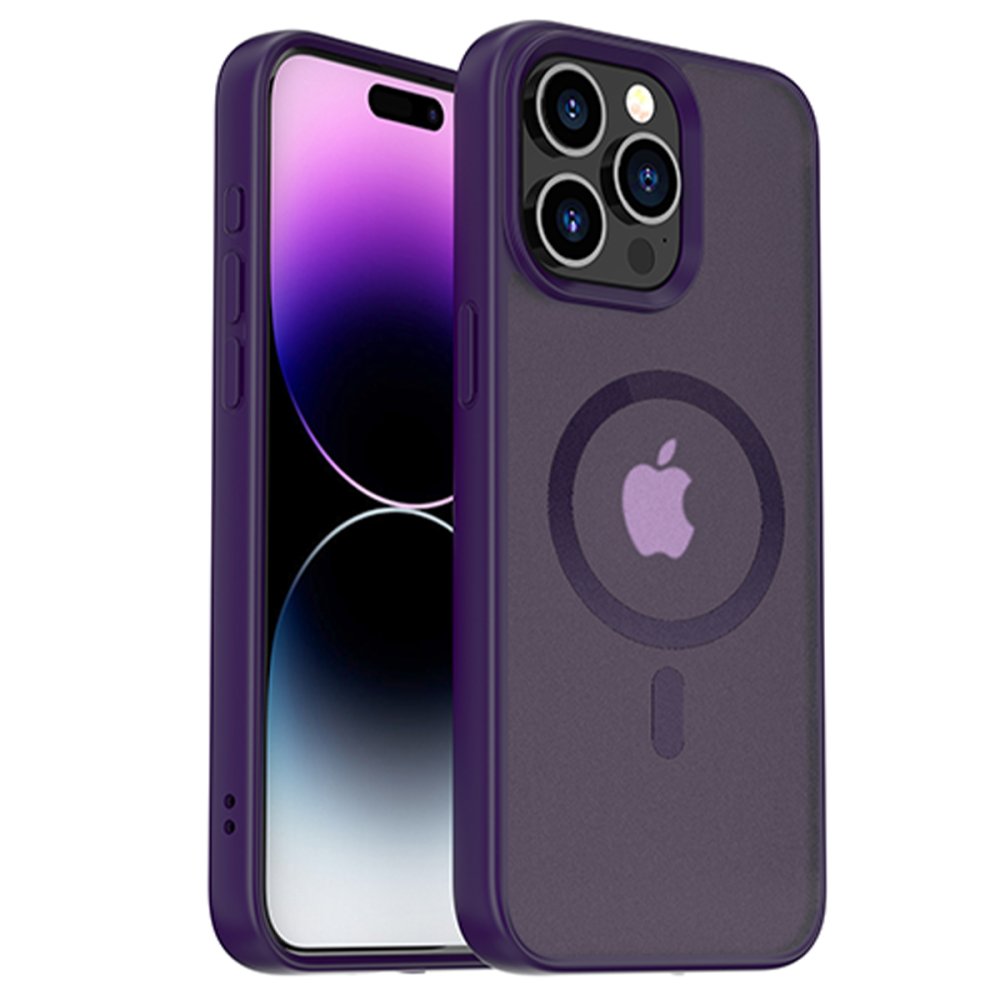 Yesido iPhone 15 Pro PC06 Tower Magsafe Kapak - Derin Mor