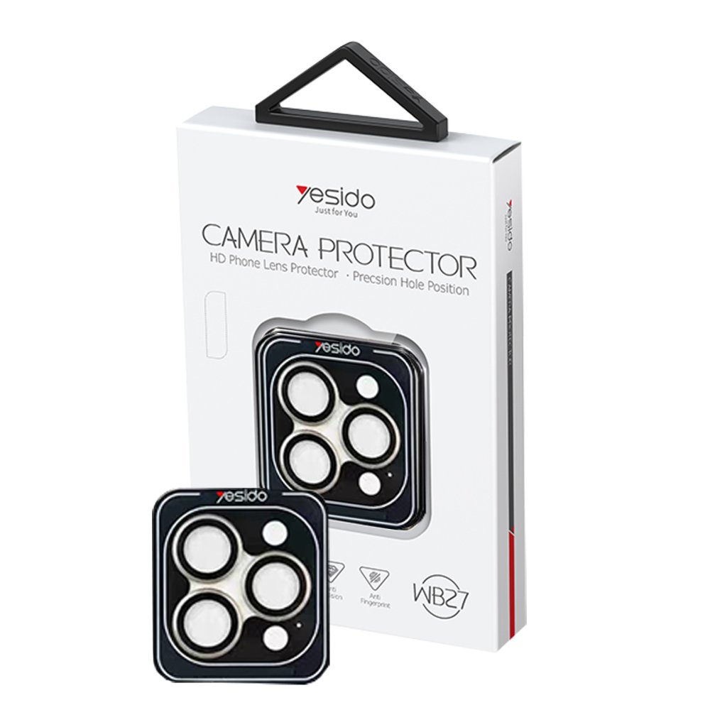 Yesido iPhone 15 Pro WB27 Metal Kamera Lens - Natural Grey