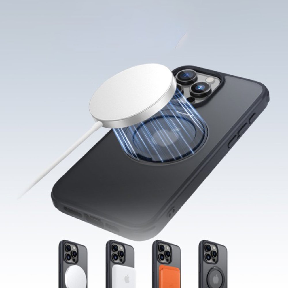 Yesido iPhone 16 Plus PC15 Razor Magsafe Standlı Kapak - Titan Gri