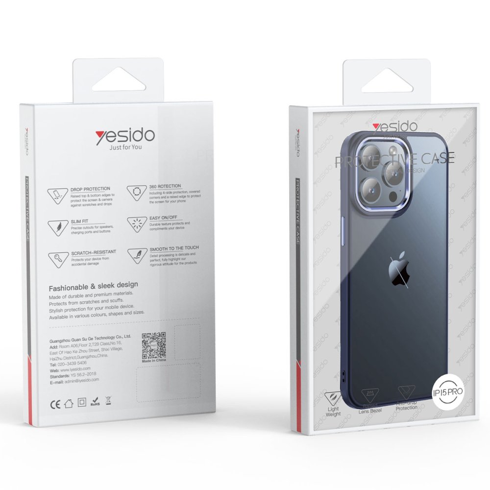 Yesido iPhone 16 Pro Max PC14 Sorti Kapak - Titan Gri