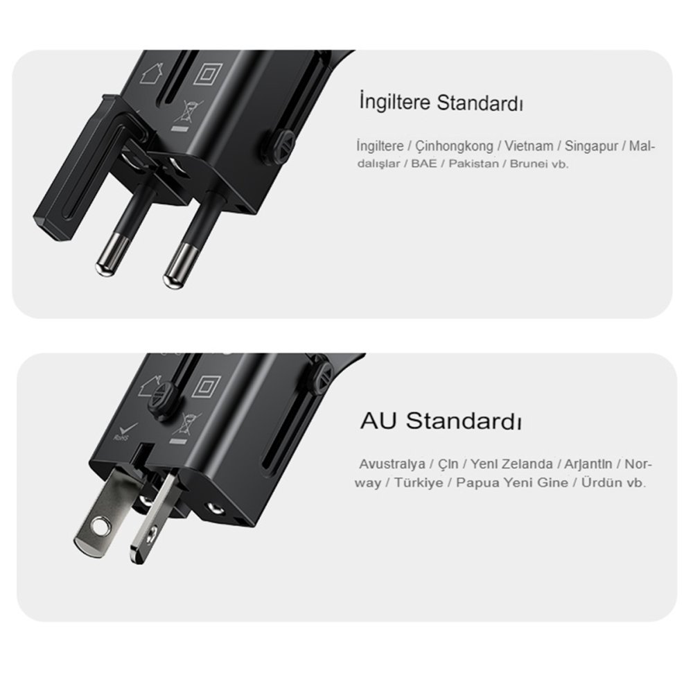 Yesido MC17 20W Type-C ve 20W Usb Çıkışlı PD Şarj Adaptörü - Siyah