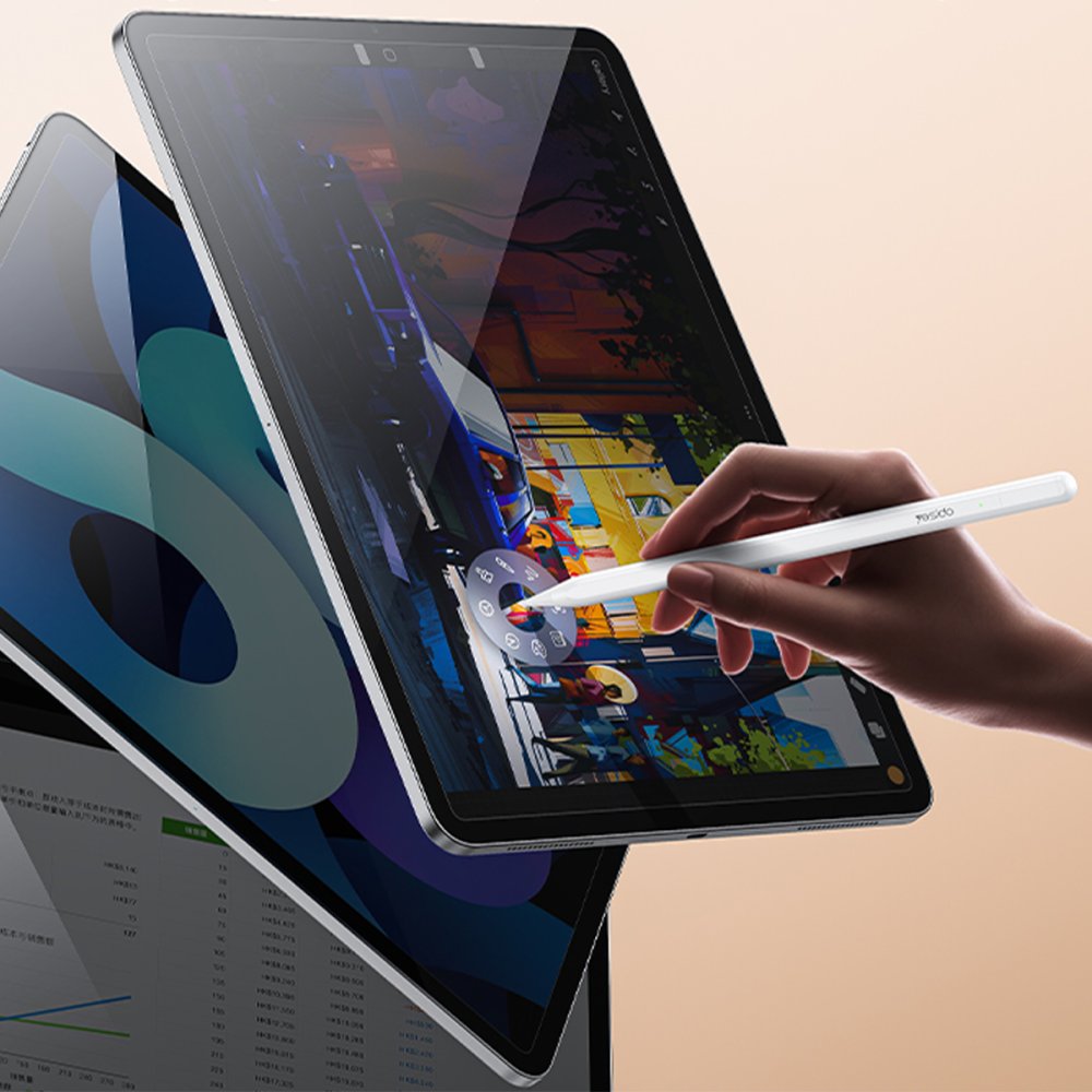 Yesido ST16 BT Capasitive Type-C iPad Uyumlu Dokunmatik 3. Nesil Stylus Pen Kalem - Beyaz