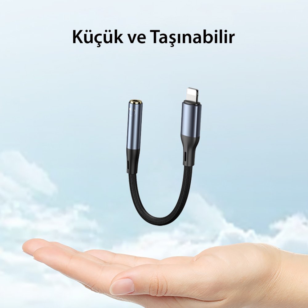 Yesido YAU38 Type-C to Aux Dönüştürücü - Siyah