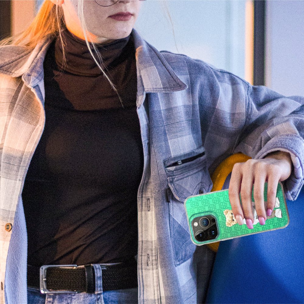 ZuckBear iPhone 15 Pro French Riviera Chic Kapak - Saint-Tropez Shimm