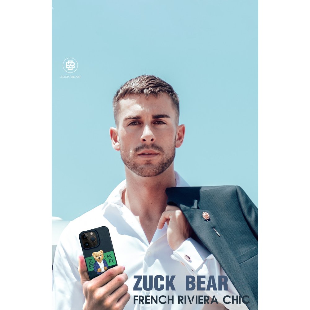 ZuckBear iPhone 15 Pro Max French Riviera Chic Kapak - Saint-Tropez Shimm