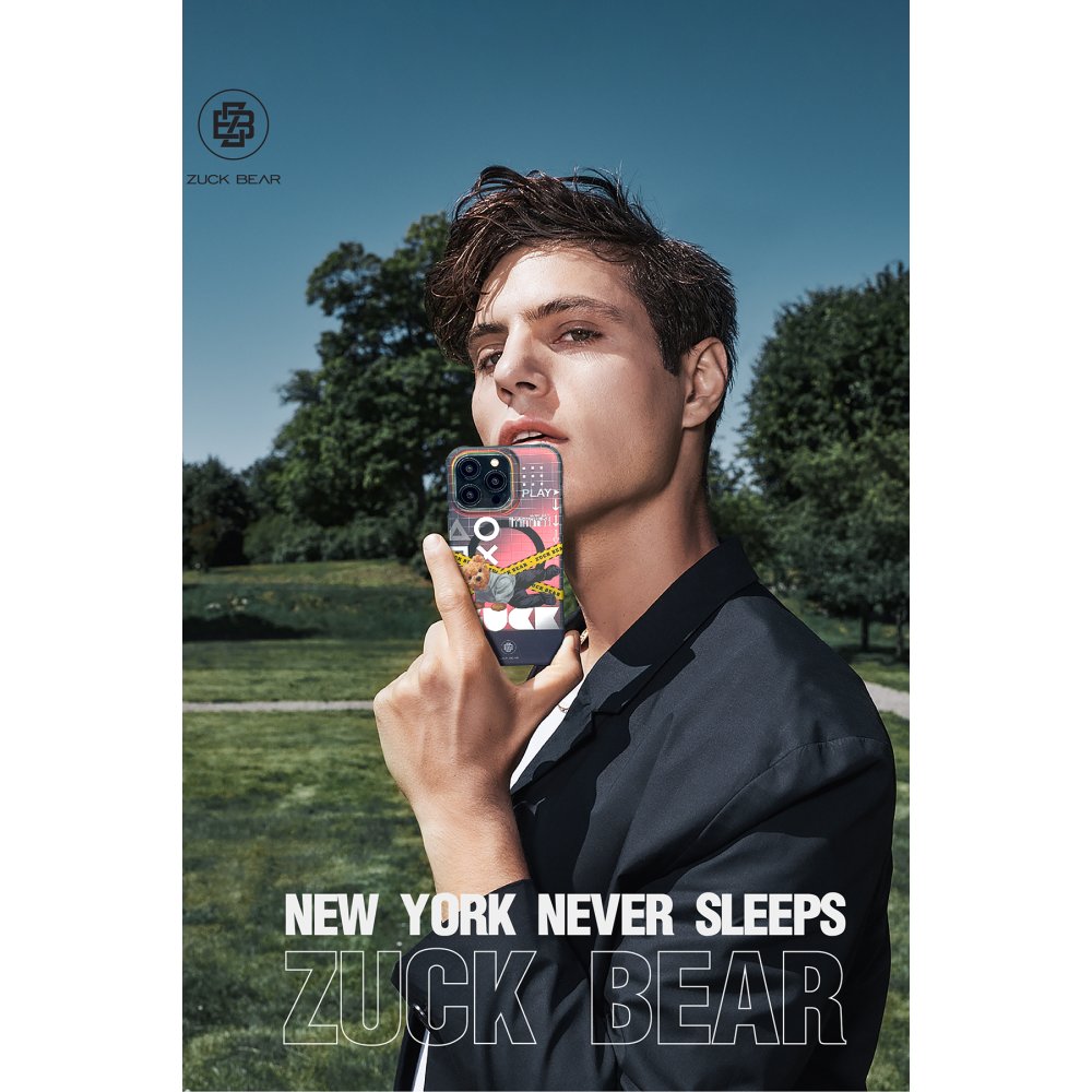 ZuckBear iPhone 15 Pro Max New York Never Sleeps Magsafe Kapak - Manhattan Urbane