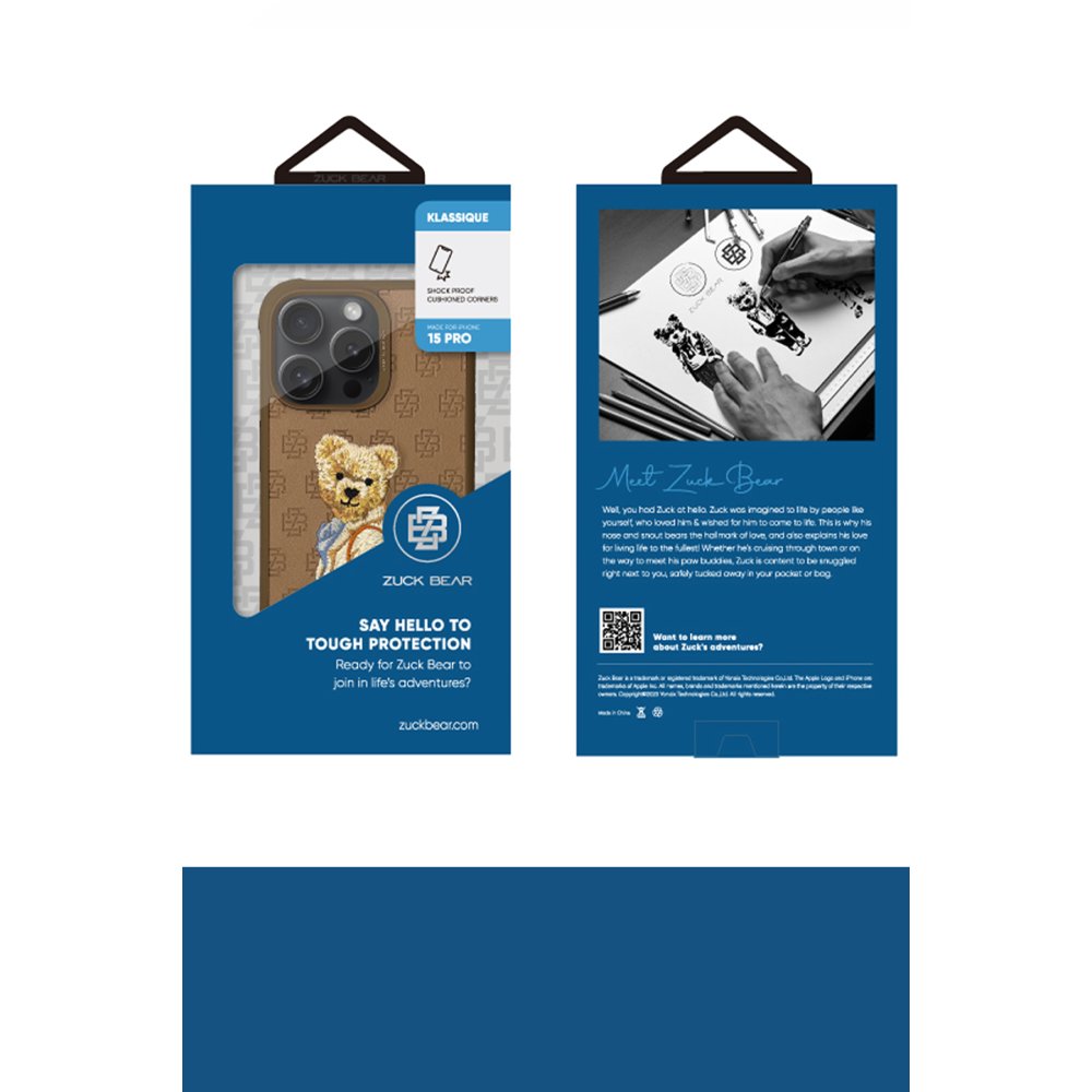 ZuckBear iPhone 15 Pro Max Paris Gentleman Kapak - Suit