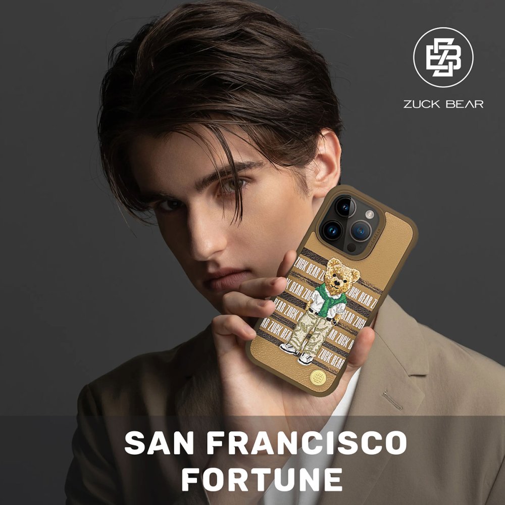 ZuckBear iPhone 15 Pro Max San Francisco Fortune Kapak - Golden State Bear