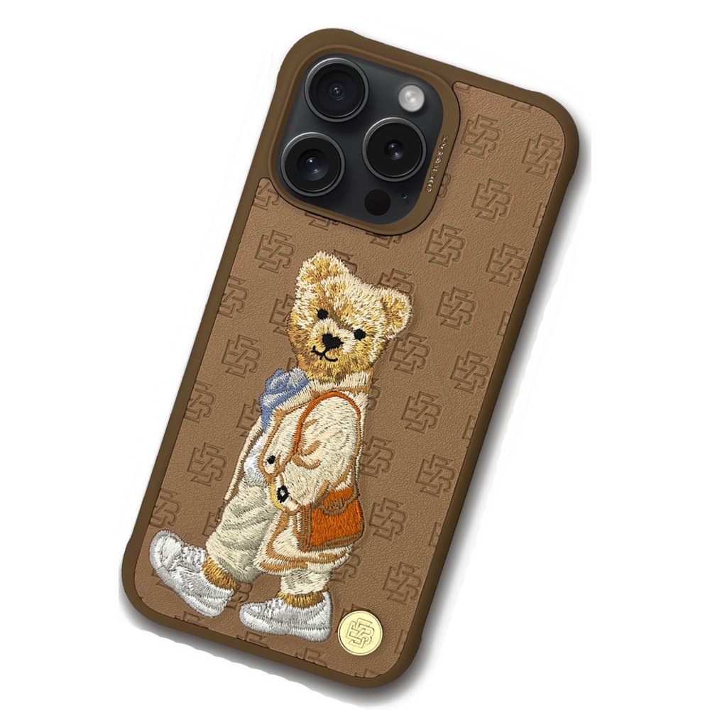 ZuckBear iPhone 15 Pro Paris Gentleman Kapak - Bag