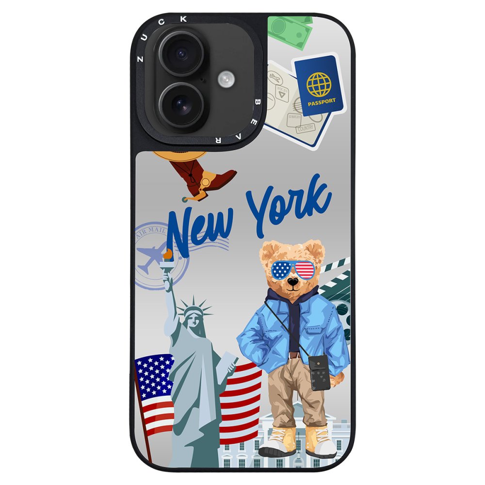 ZuckBear iPhone 16 Benard Mirror Magsafe Kapak - New York