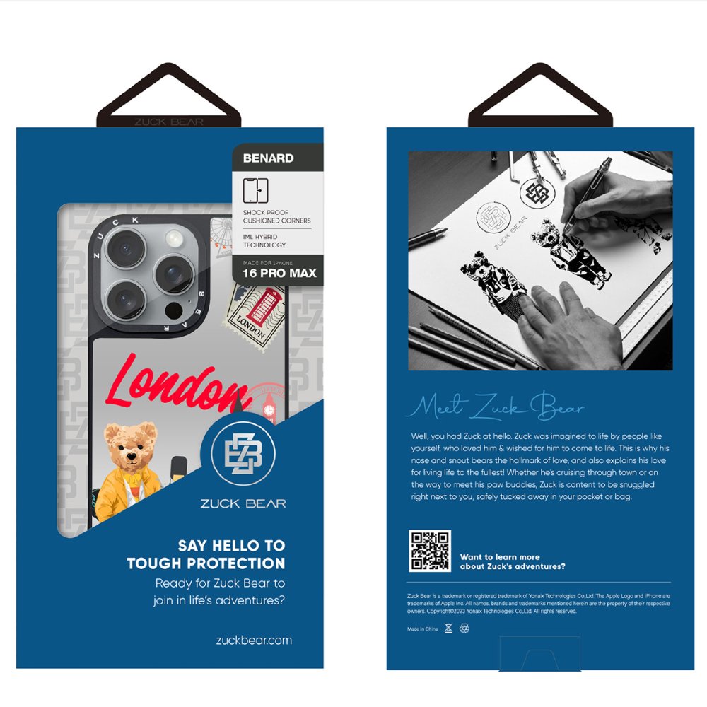 ZuckBear iPhone 16 Pro Benard Mirror Magsafe Kapak - London