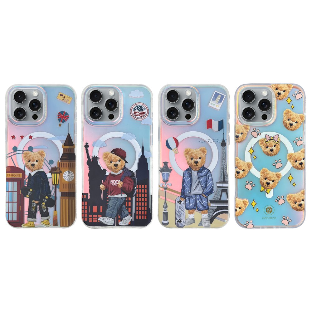 ZuckBear iPhone 16 Pro Max Darnell Frosted Laser Magsafe Kapak - Paris