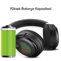 Earldom BH42 Kafaüstü Gaming Bluetooth Kulaklık - Siyah