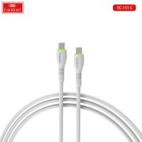 Earldom EC-151C PD 60W Type-C to Type-C 1M Hızlı Şarj Kablosu - Beyaz