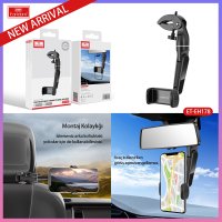 Earldom EH178 Ayarlanabilir Klipsli Telefon Tutucu - Siyah