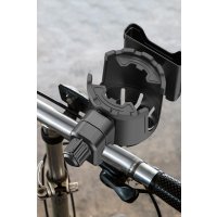 Earldom EH293 Motosiklet İçin Ayarlanabilir 2in1 Telefon ve Şişe Tutucu - Siyah
