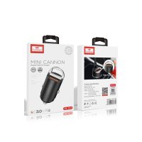 Earldom ES-CC3 1 Adet 18W USB 3.0 / 1 Adet 20W Type-C Çıkışlı PD Hızlı Araç Şarj - Siyah