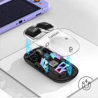 Earldom KM16 1600 DPI Sessiz Transparan Yapılı RGB Kablosuz Ofis Mouse - Siyah