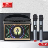 Earldom LK3 Fenerli Radyolu Usb Girişli Bluetooth Kablosuz Hoparlör - Siyah