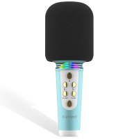 Earldom MC6 Led Işıklı Karaoke Mikrofon - Siyah