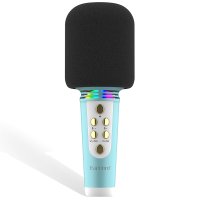 Earldom MC6 Led Işıklı Karaoke Mikrofon - Siyah