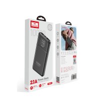 Earldom PB64 10.000 mAh 2 Adet 10W USB Çıkışlı Dijital Göstergeli Powerbank - Siyah