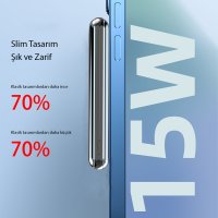 Earldom PD12 5.000 mAh 12W Kablosuz Şarjlı PD Hızlı Şarj Powerbank - Mavi