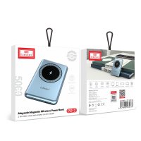 Earldom PD12 5.000 mAh 12W Kablosuz Şarjlı PD Hızlı Şarj Powerbank - Mavi