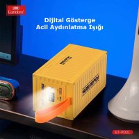 Earldom PD31 60.000 mAh 22.5W Konteyner Görünümlü Dijital Göstergeli PD Hızlı Şarj Powerbank - Sarı