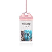 Earldom S5 Su Geçirmez Universal Telefon Kılıfı - Pembe