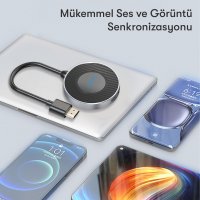 Earldom W7+ 4K Kablosuz Görüntü Aktarıcı - Gümüş