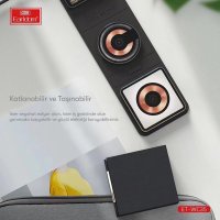 Earldom WC35 3in1 15W Magsafe Katlanabilir Masaüstü Kablosuz Şarj Standı - Siyah
