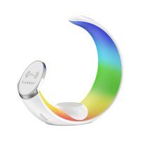 Earldom WC55 4in1 15W Telefon Saat ve Airpods İçin RGB Kablosuz Şarj Standı - Beyaz