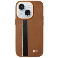 HDD iPhone 15 Kılıf HBC-163 Times Kapak - Kahverengi