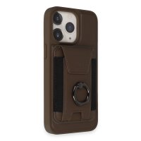 HDD iPhone 15 Pro HBC-228 Havana Magnet Kartvizitli Kapak - Titan Gri