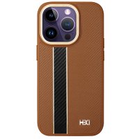 HDD iPhone 15 Pro Kılıf HBC-163 Times Kapak - Kahverengi