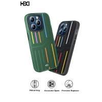 HDD iPhone 15 Pro Kılıf HBC-221 Roma Kapak - Derin Mor