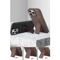 HDD iPhone 15 Pro Max HBC-248 Lima Standlı Kapak - Titan Gri