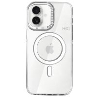 HDD iPhone 16 HBC-273 PC 2.0 Diamond Şeffaf Magsafe Kapak - Şeffaf