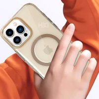 HDD iPhone 16 Pro HBC-330 Glaze Magsafe Kılıf - Gold
