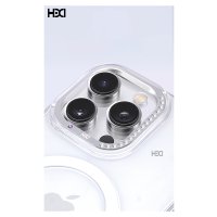 HDD iPhone 16 Pro Max HBC-273 PC 2.0 Diamond Şeffaf Magsafe Kapak - Şeffaf