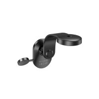 Hoco HW28 Excelso Yapışkanlı 15W Kablosuz Şarj ve 2.5W Kablosuz Saat Şarj Destekli Magsafe Araç Tutucu - Siyah