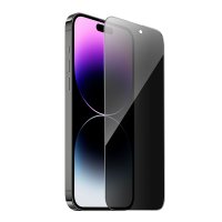 Hoco iPhone 14 9D Dustproof Hayalet Cam Ekran Koruyucu - Siyah