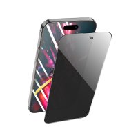 Hoco iPhone 15 Pro 9D Dustproof Hayalet Cam Ekran Koruyucu - Siyah