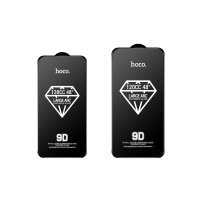 Hoco iPhone 15 Pro Max 9D Dustproof Cam Ekran Koruyucu - Siyah