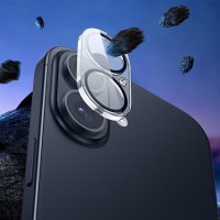 Hoco iPhone 16 3D Night Shooting Circle 25in1 Kamera Lens Koruma Cam - Siyah