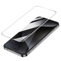 Hoco iPhone 16 Pro Max 3D Full Screen HD Cam Ekran Koruyucu - Siyah