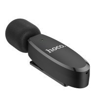Hoco L15 Type-C Kablosuz Dijital Yaka Mikrofonu - Siyah