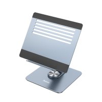 Hoco PH52 Plus Dönebilen Ayarlı Metal Laptop Tutucu - Gri
