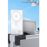 Hoco Q22 Taurus 22.5W PD 20W Magsafe Dijital Ekranlı Powerbank - Beyaz